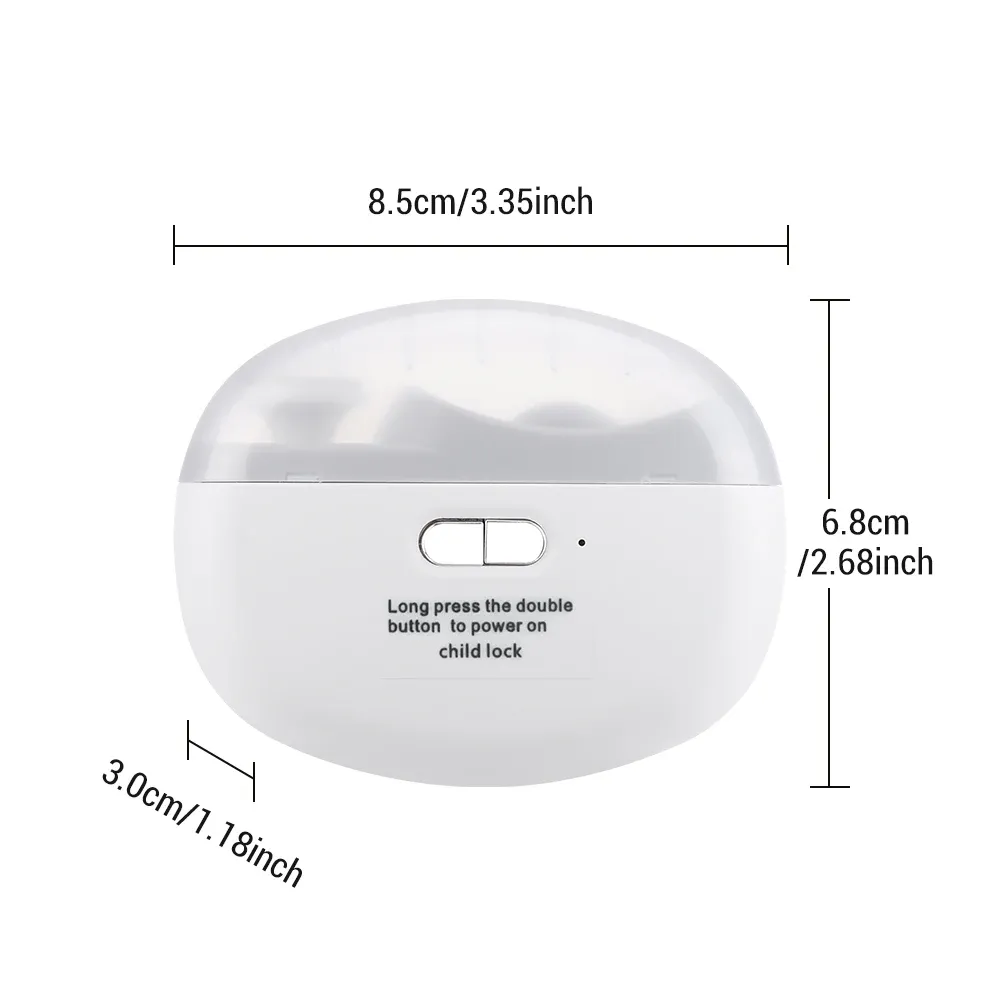 Coupe-ongles électrique automatique de sécurité avec lumière LED, portable et polissage, pour enfants, adultes et personnes âgées 7