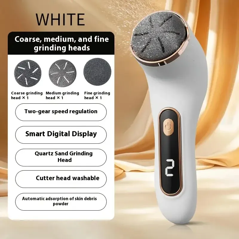 Ponceuse électrique pour pieds rechargeable par USB, outil d'élimination des callosités et des peaux mortes des talons 7
