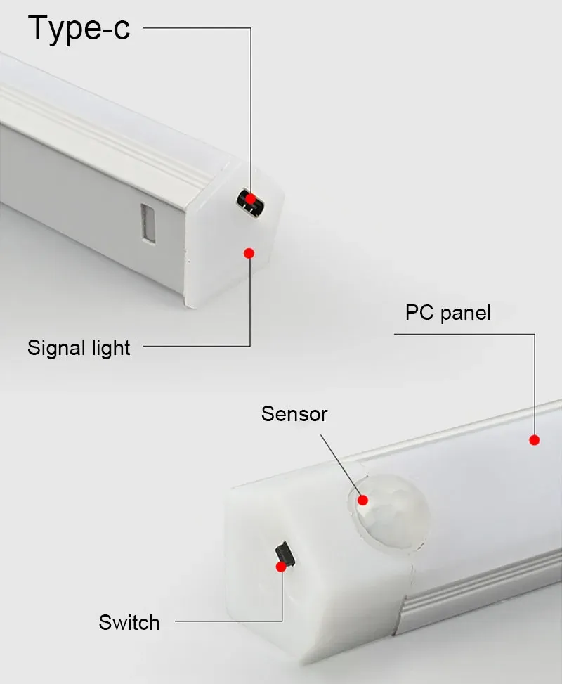 Bande lumineuse LED magnétique, éclairage d'une cuisine