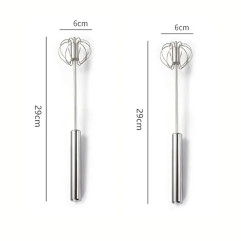 Batteur à œufs semi-automatique en acier inoxydable 304 8
