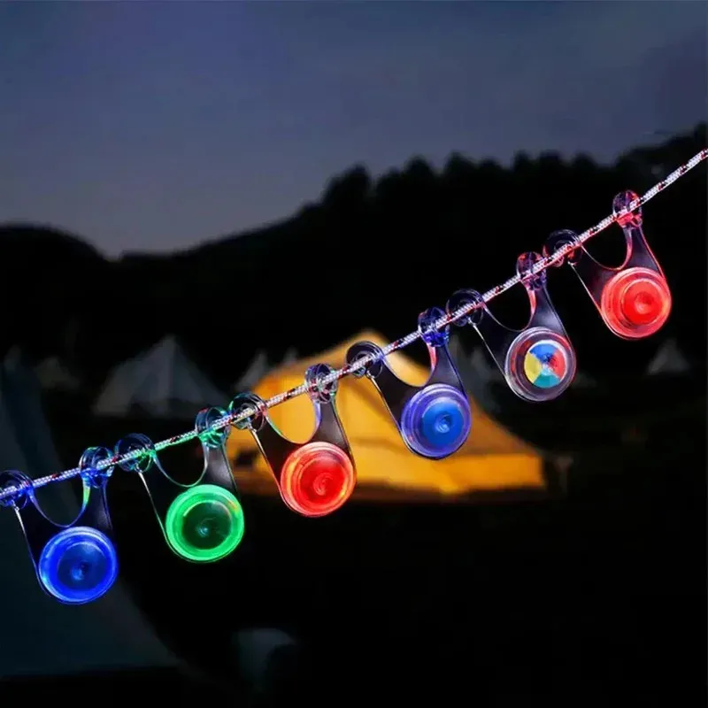 Guirlande lumineuse à 10 LED, éclairage féerique décoratif pour réunions de famille, camping, pêche et décoration de tente 5