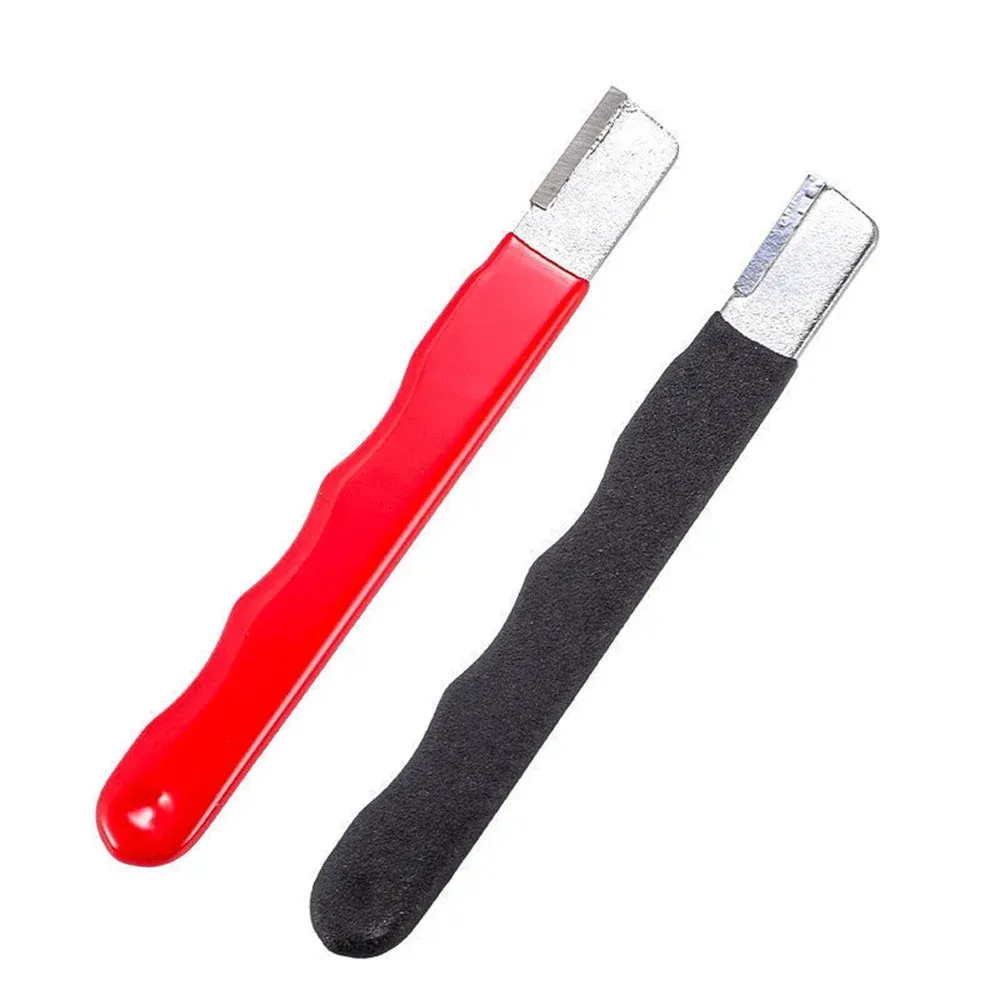 Pierre à aiguiser portable pour couteaux et ciseaux de jardin, avec couvercle, mini aiguiseur à meule en métal 6