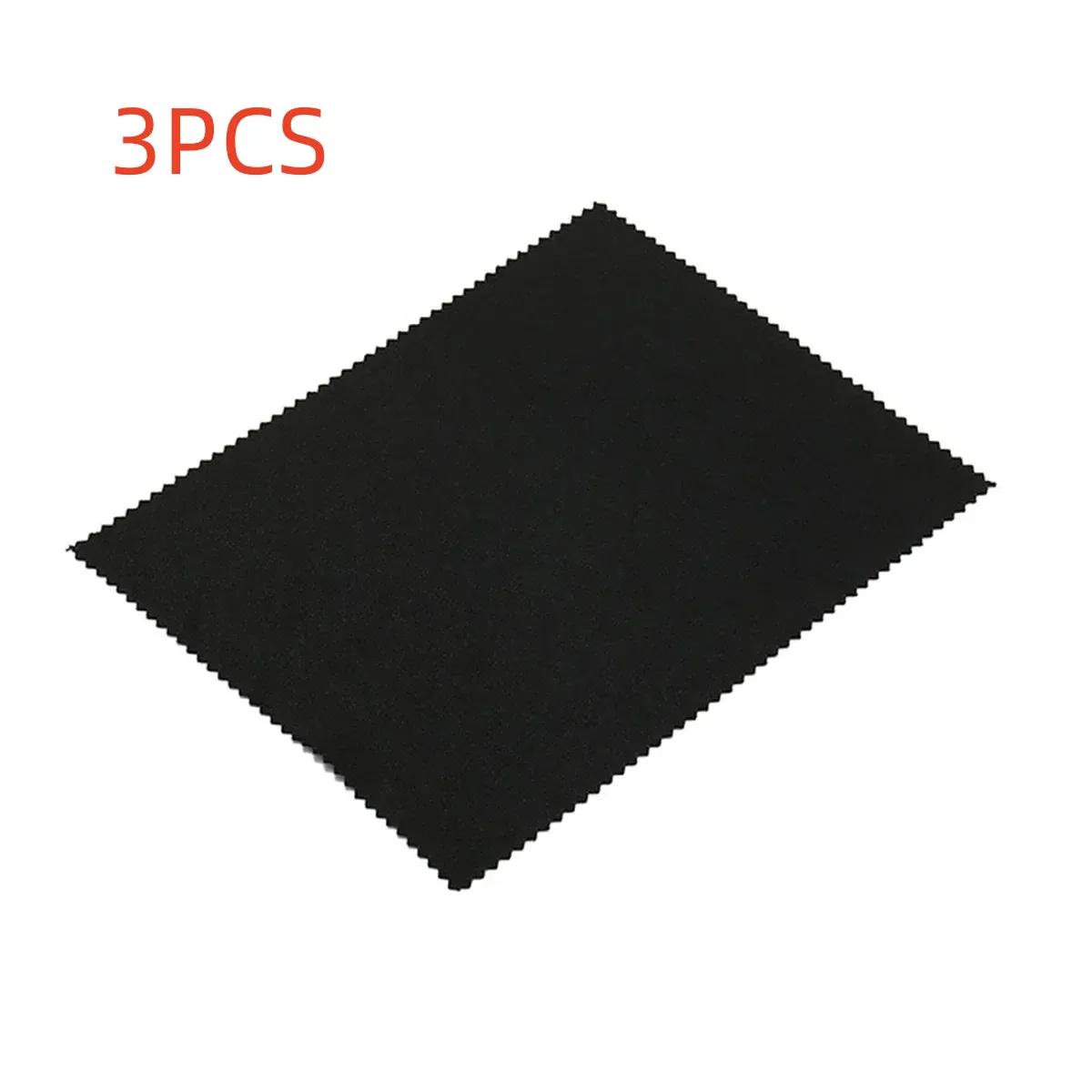 Chiffon de nettoyage en microfibre noir/gris, 15 x 15 cm, pour lunettes de soleil et objectifs 7