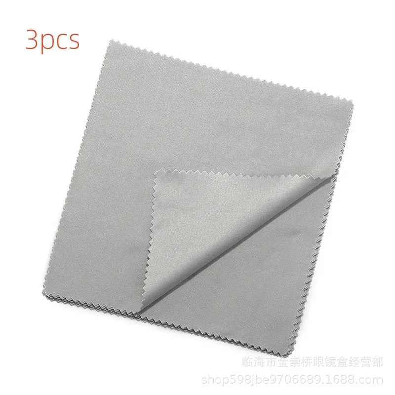 Chiffon de nettoyage en microfibre noir/gris, 15 x 15 cm, pour lunettes de soleil et objectifs 13