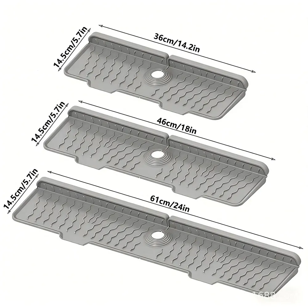 Tapis de récupération d'eau en silicone pour robinet