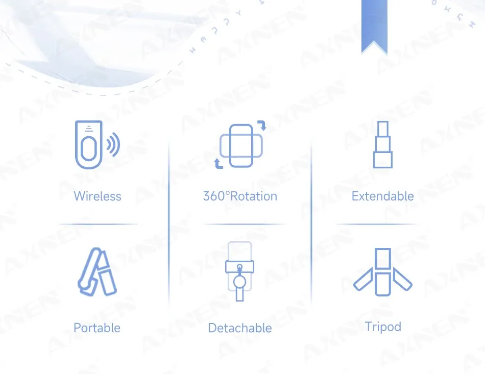 Trépied bâton à selfie F01, détail du support