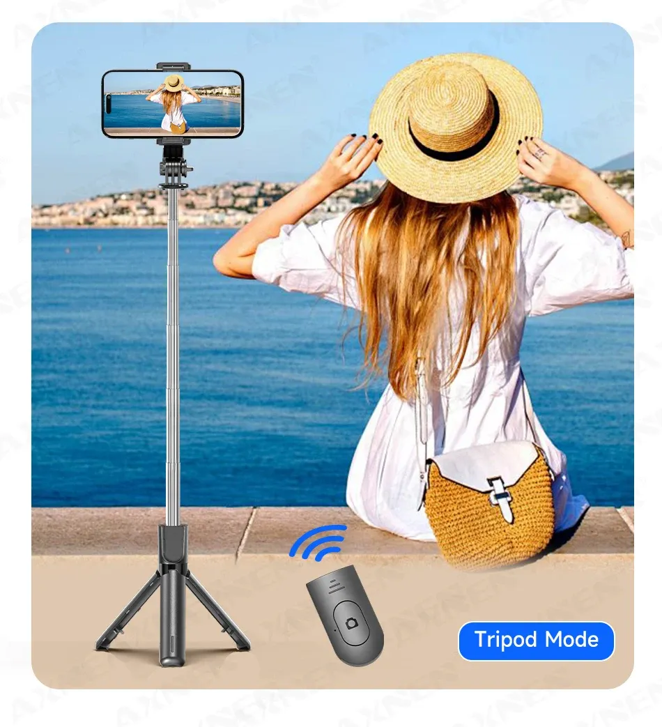Trépied bâton à selfie F01 utilisé à distance