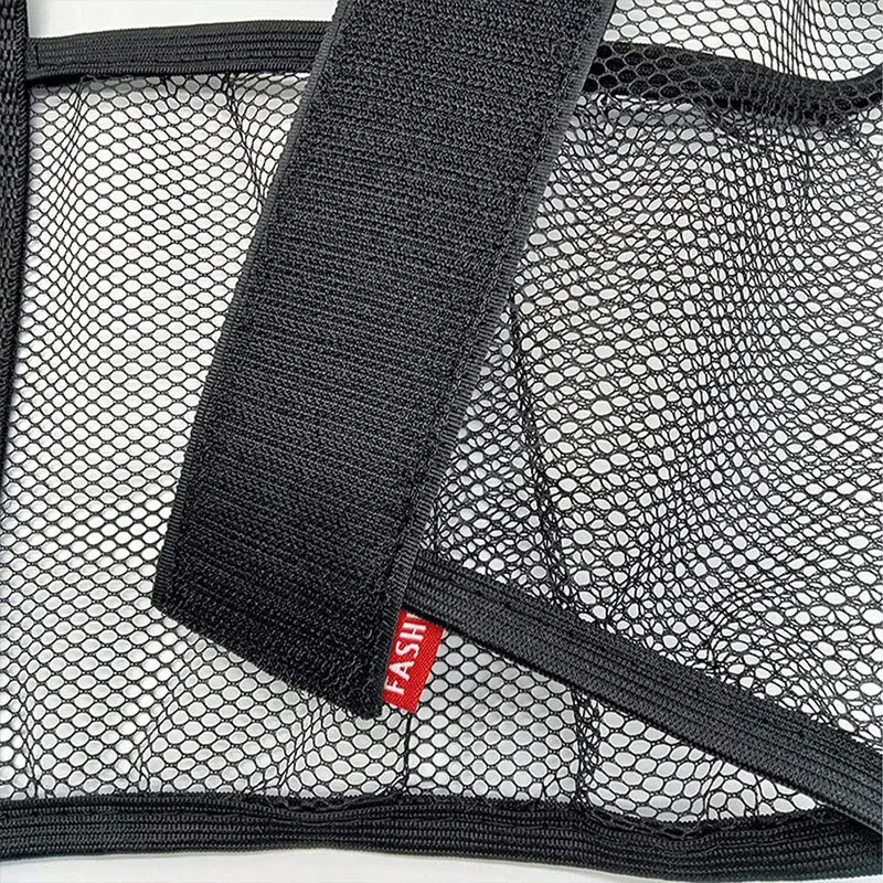 Filet de rangement pour coffre arrière de voiture en maille élastique à sangles fixes 5