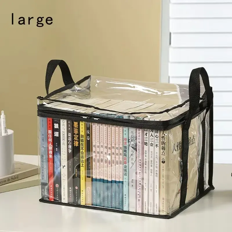 Organisateur pliable transparent et étanche pour livres, idéal pour dortoir étudiant 5