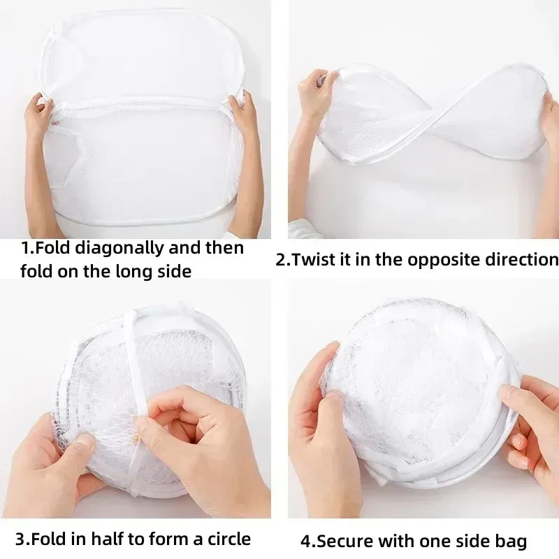 Panier à linge pliable et ventilé en forme de squelette, grande capacité, portable et facile à ranger 4