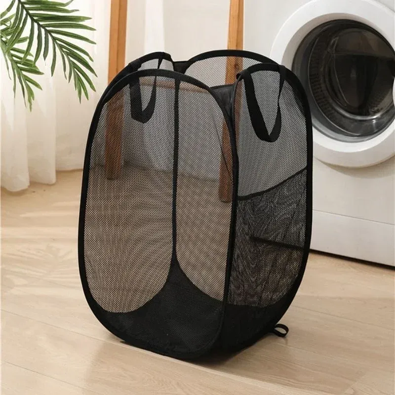 Panier à linge pliable et ventilé en forme de squelette, grande capacité, portable et facile à ranger 8
