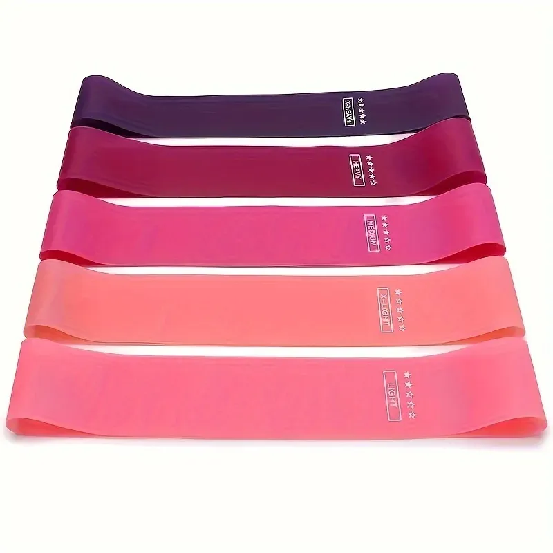 Ensemble de 5 bandes de résistance en TPE pour fitness, yoga et Pilates 5