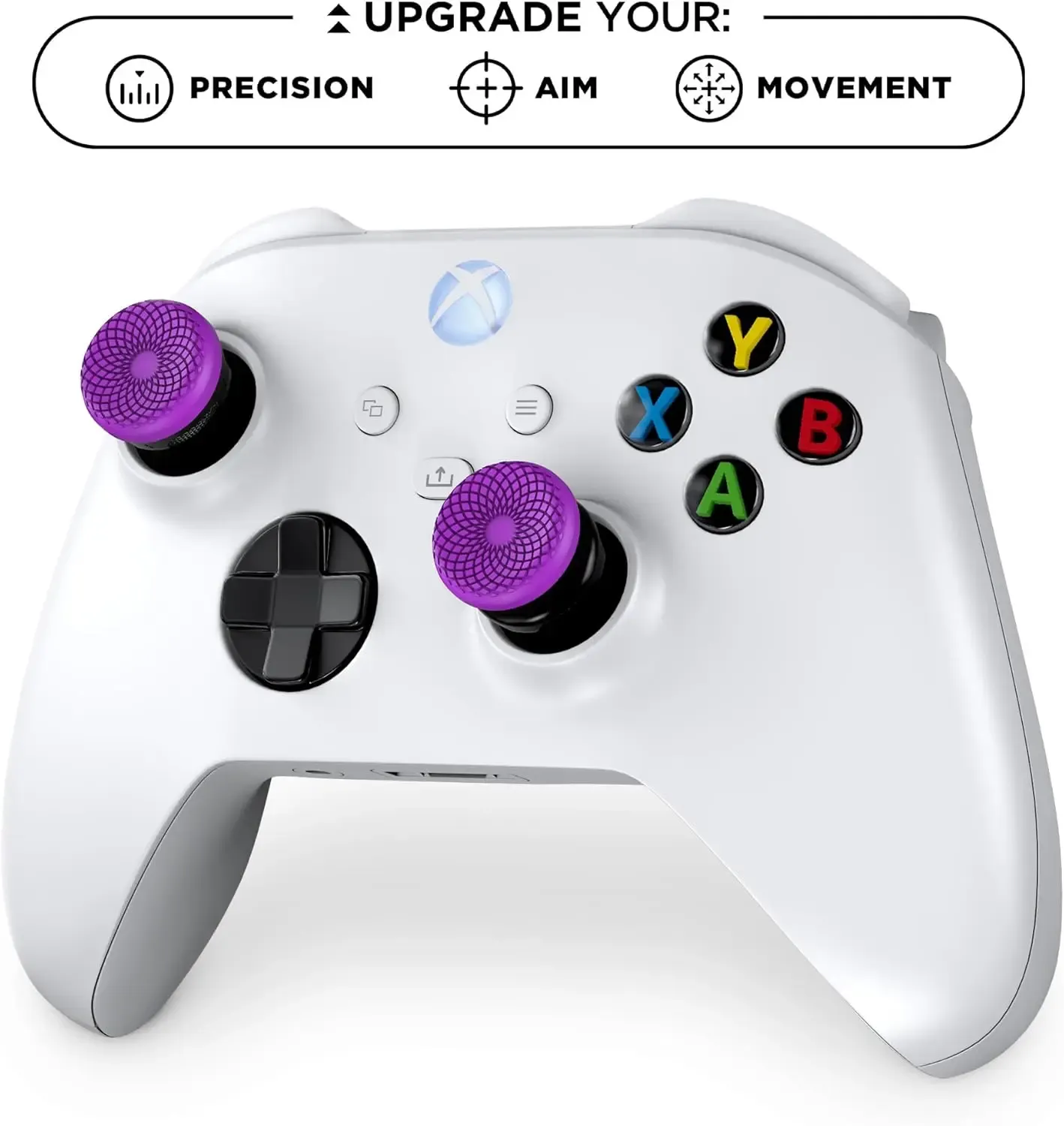 Capuchons d'extension de poignée pour manette Xbox Série, lot de 2, couvertures de stick haut et bas compatibles Xbox One et One S 5