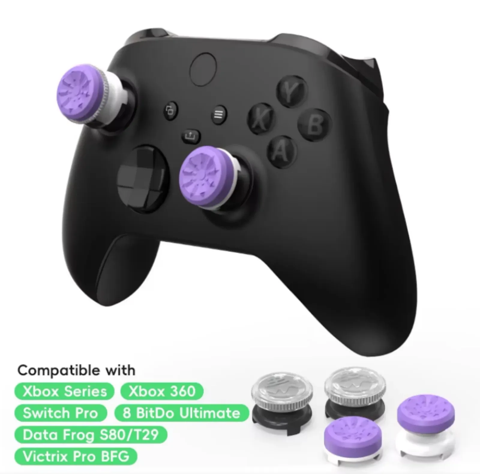 Capuchons d'extension de poignée pour manette Xbox, vue d'ensemble