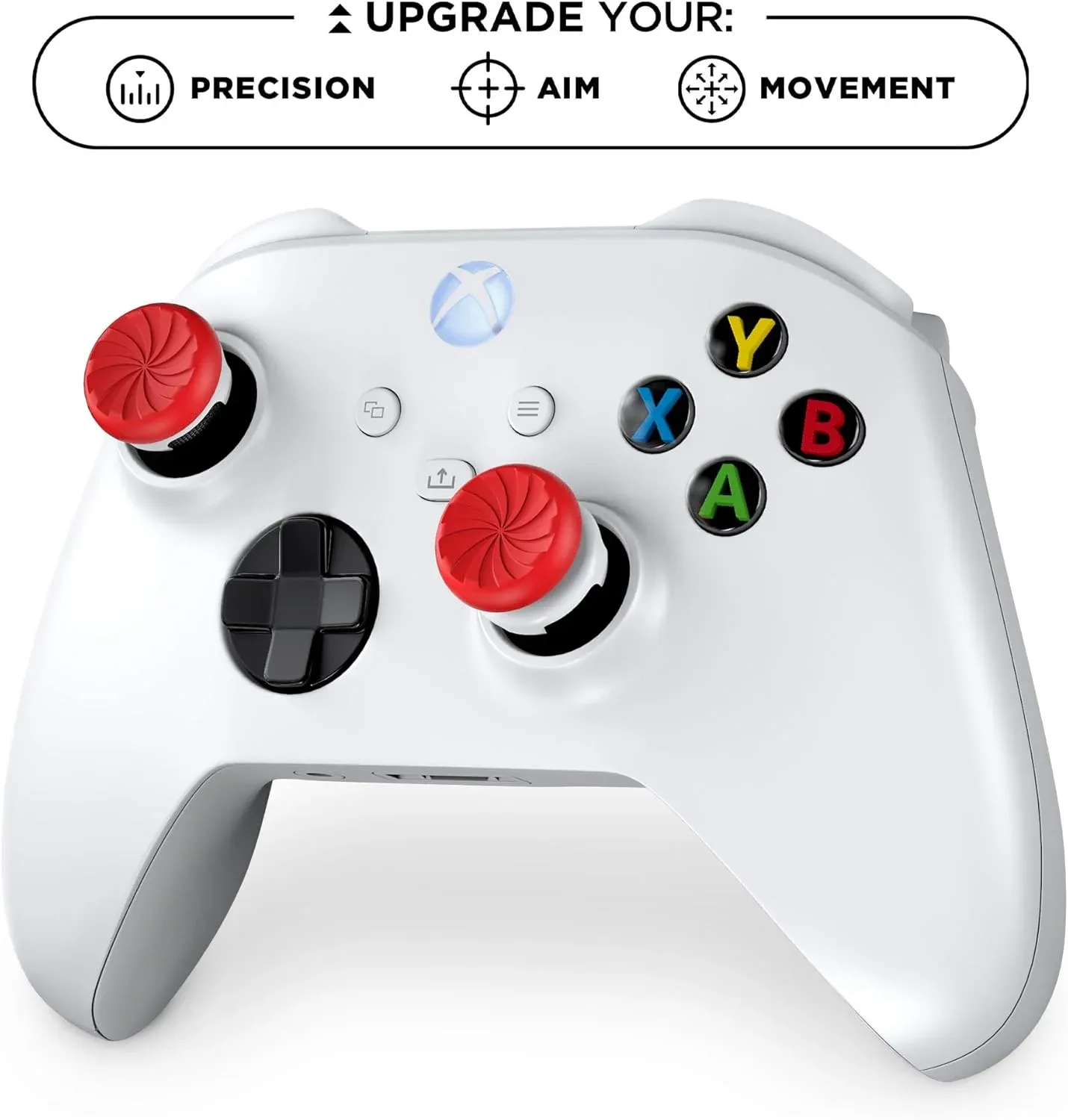 Capuchons d'extension de poignée pour manette Xbox Série, lot de 2, couvertures de stick haut et bas compatibles Xbox One et One S 10