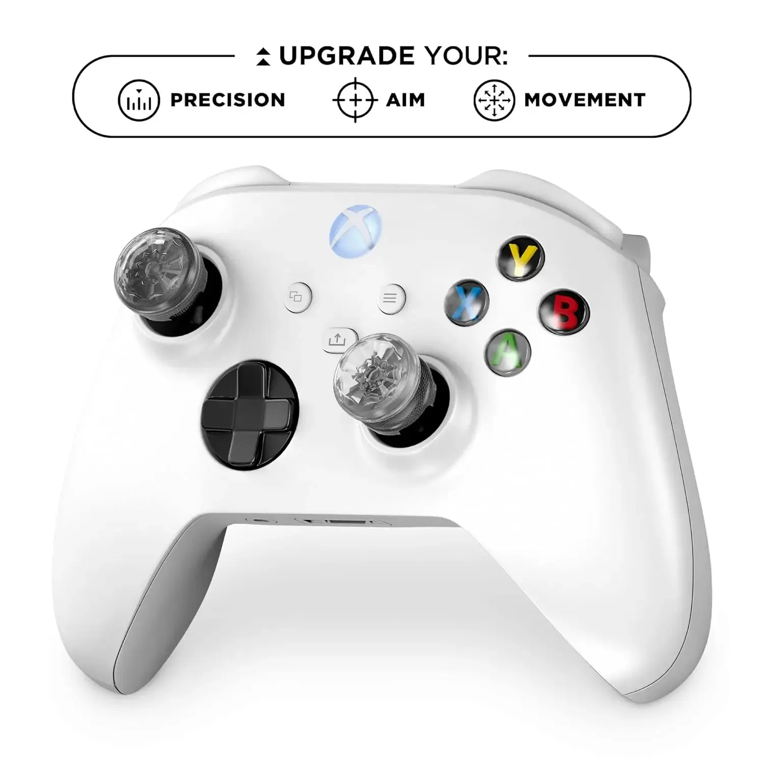 Capuchons d'extension de poignée pour manette Xbox Série, lot de 2, couvertures de stick haut et bas compatibles Xbox One et One S 8