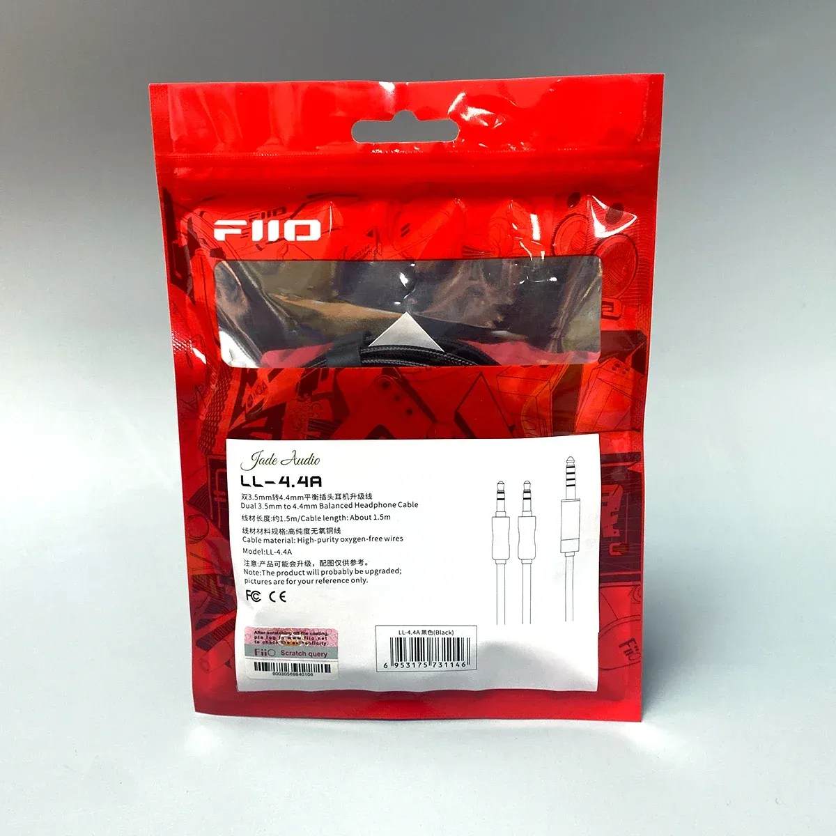 Câble audio équilibré FiiO LL-4.4A, double 3,5 mm vers 4,4 mm, 1,5 m 5
