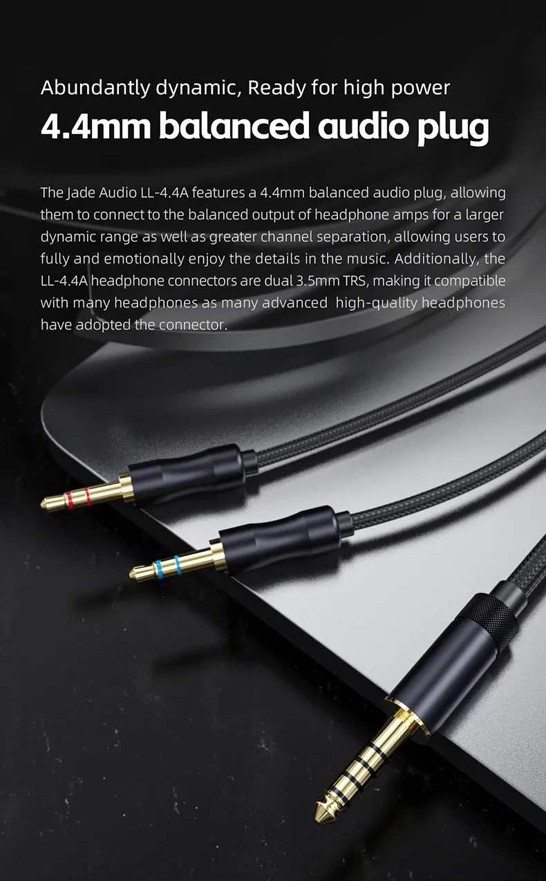 Détail du câble audio FiiO LL-4.4A