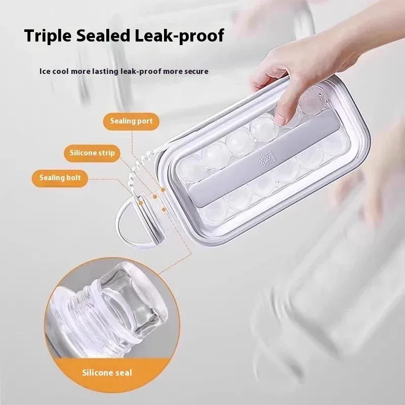 Détail du moule à glaçons en silicone