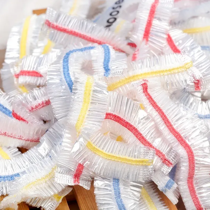 Sacs alimentaires élastiques transparents en cuisine