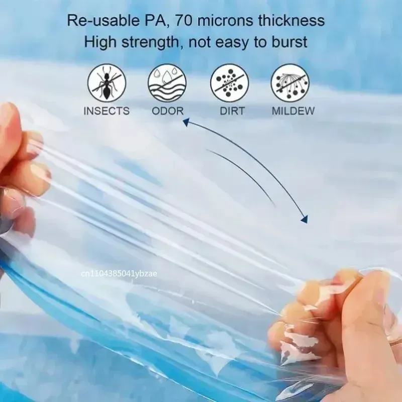 Sac sous vide pour vêtements, espace de stockage
