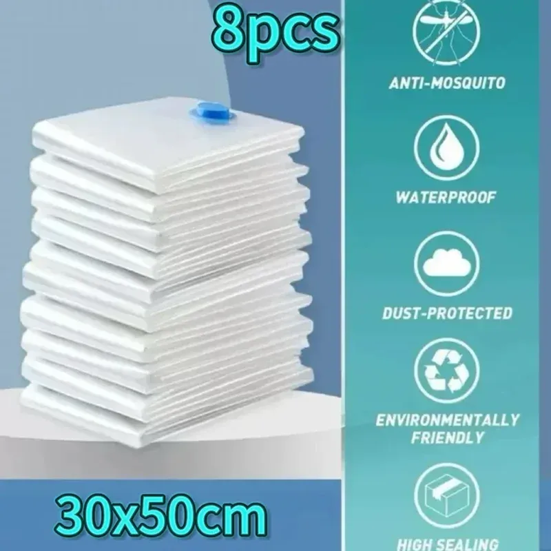 Sac sous vide pour vêtements avec pompe à main, organisateur de voyage compact pour couettes et couvertures 11