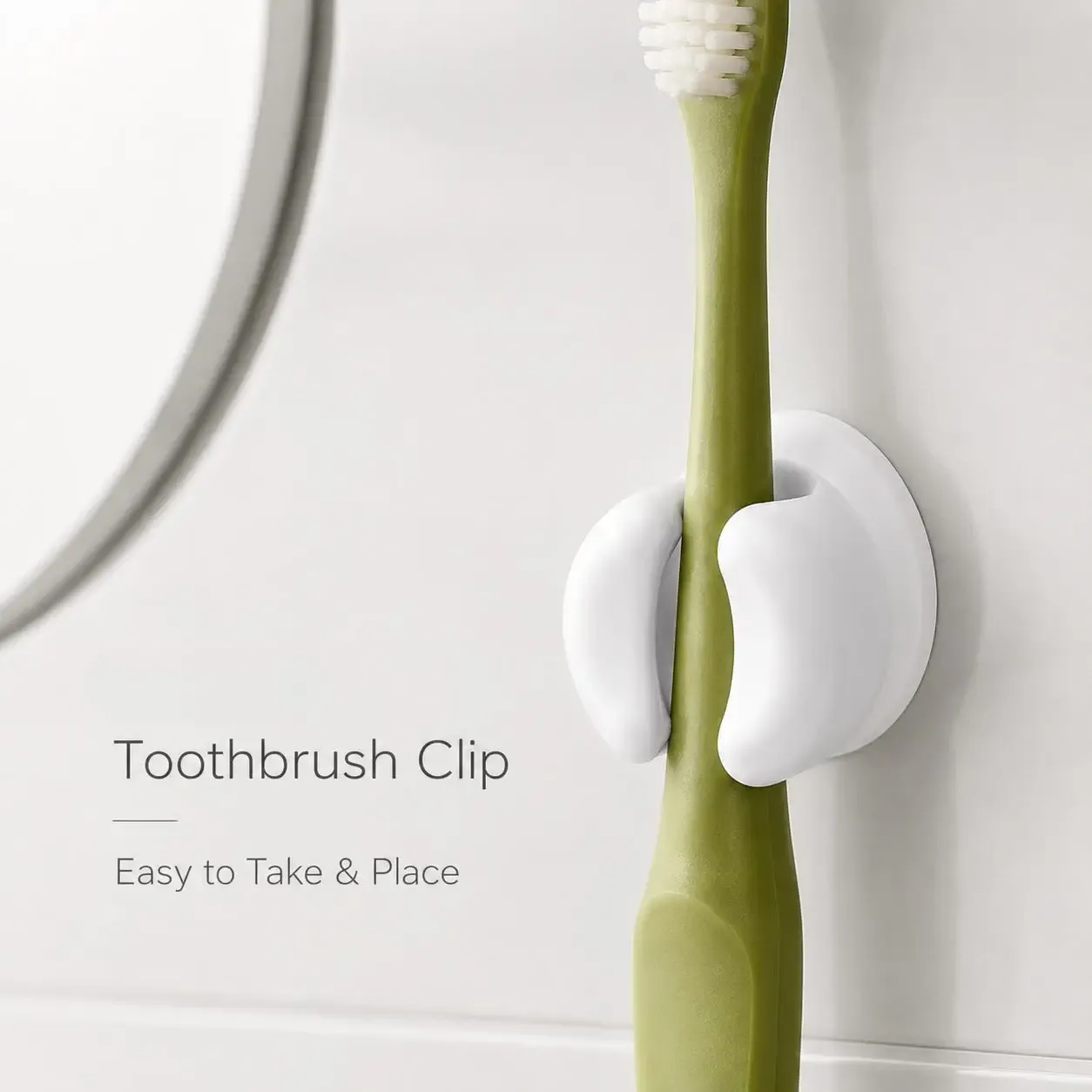 Support de brosse à dents à ventouse sans perçage, support mural en silicone pour brosse à dents, support de rangement pour brosse à dents pour lavabo de salle de bain, lot de 4 ou 6 pièces 4
