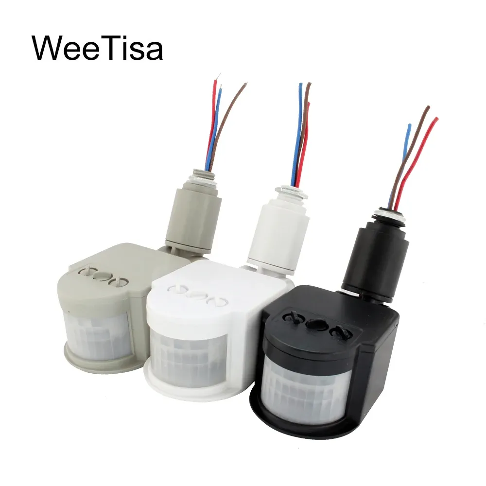 Détecteur de mouvement LED PIR infrarouge 220V/110V/12V avec minuterie murale automatique - Image 1