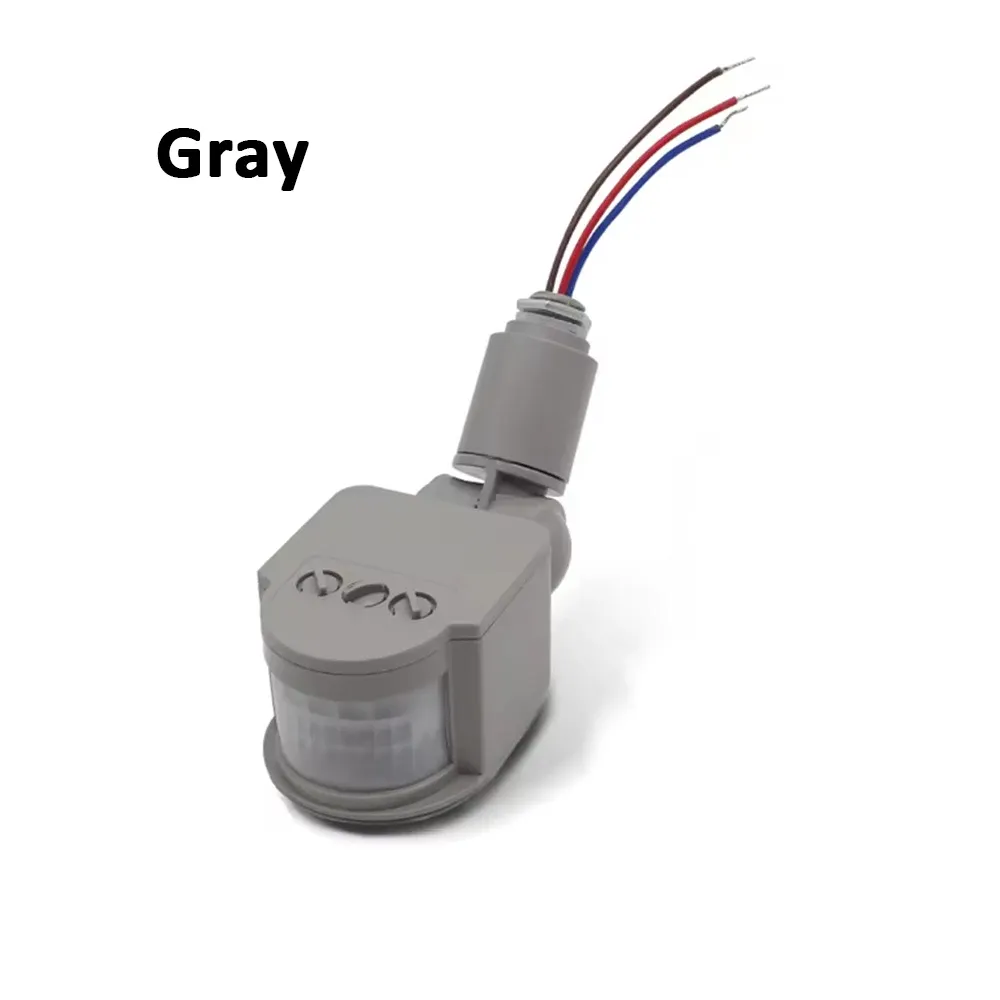 Détecteur de mouvement LED PIR infrarouge 220V/110V/12V avec minuterie murale automatique 7
