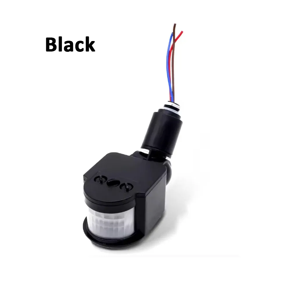 Détecteur de mouvement LED PIR infrarouge 220V/110V/12V avec minuterie murale automatique 8