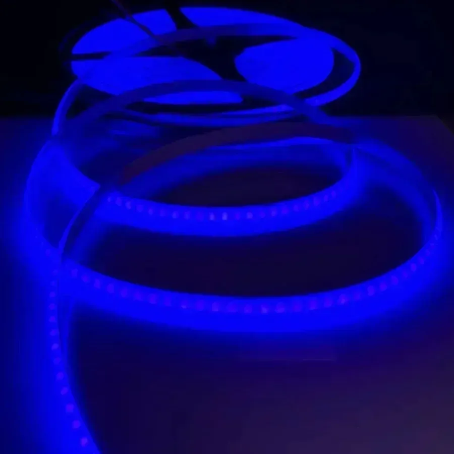 Bande LED COB 220 V à éclairage linéaire, 240 LED/m, IRC 95, longueur 0,5 m à 10 m, ruban flexible avec Smart IC, sans driver, teinte bleu glacier chaud 15