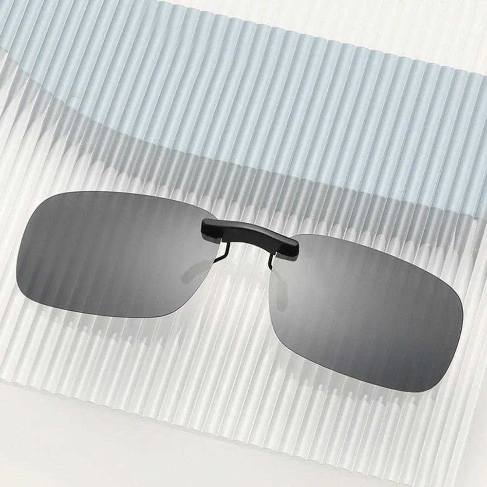 KLASSNUM Lunettes de soleil polarisées sans monture unisexes, verres fins, anti-éblouissement, protection UV400 6