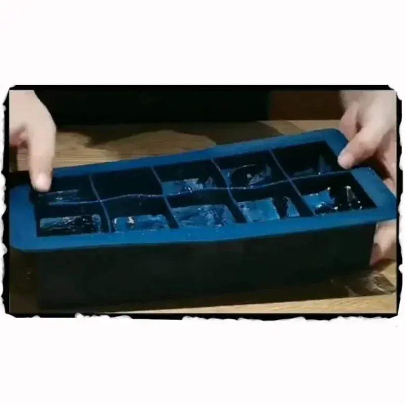 Moule à glaçons carrés en silicone pour whisky, démoulage facile 4