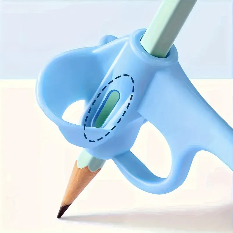 Correcteurs de prise de stylo en gel souple (lot de 2 ou 4), aide à la posture d'écriture, couleurs aléatoires 6