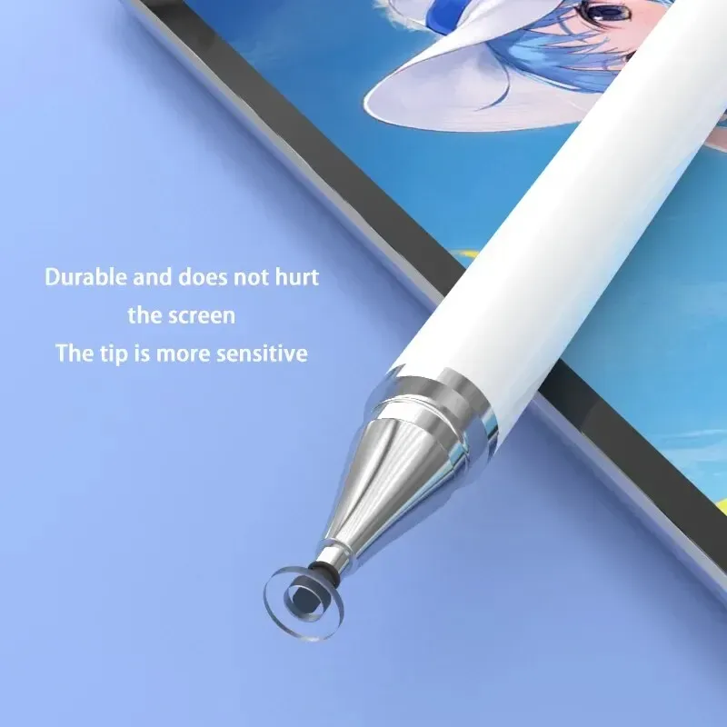 Stylet universel 2 en 1 à double embout pour tablette et smartphone, haute sensibilité et rejet de paume 2