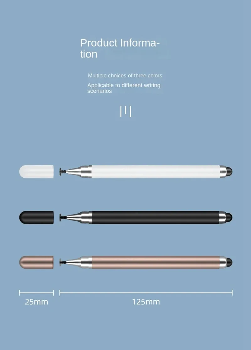 Vue détaillée du stylet universel 2 en 1