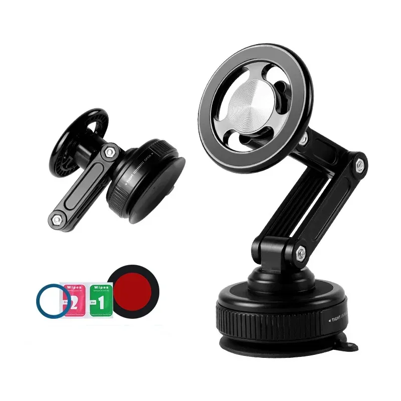 Support de téléphone magnétique universel pour voiture, ventouse sous vide pliable, rotation 360° 1