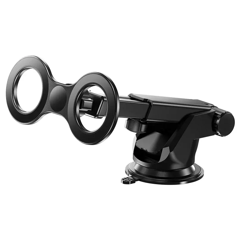 Support de téléphone magnétique universel pour voiture, ventouse sous vide pliable, rotation 360° 7