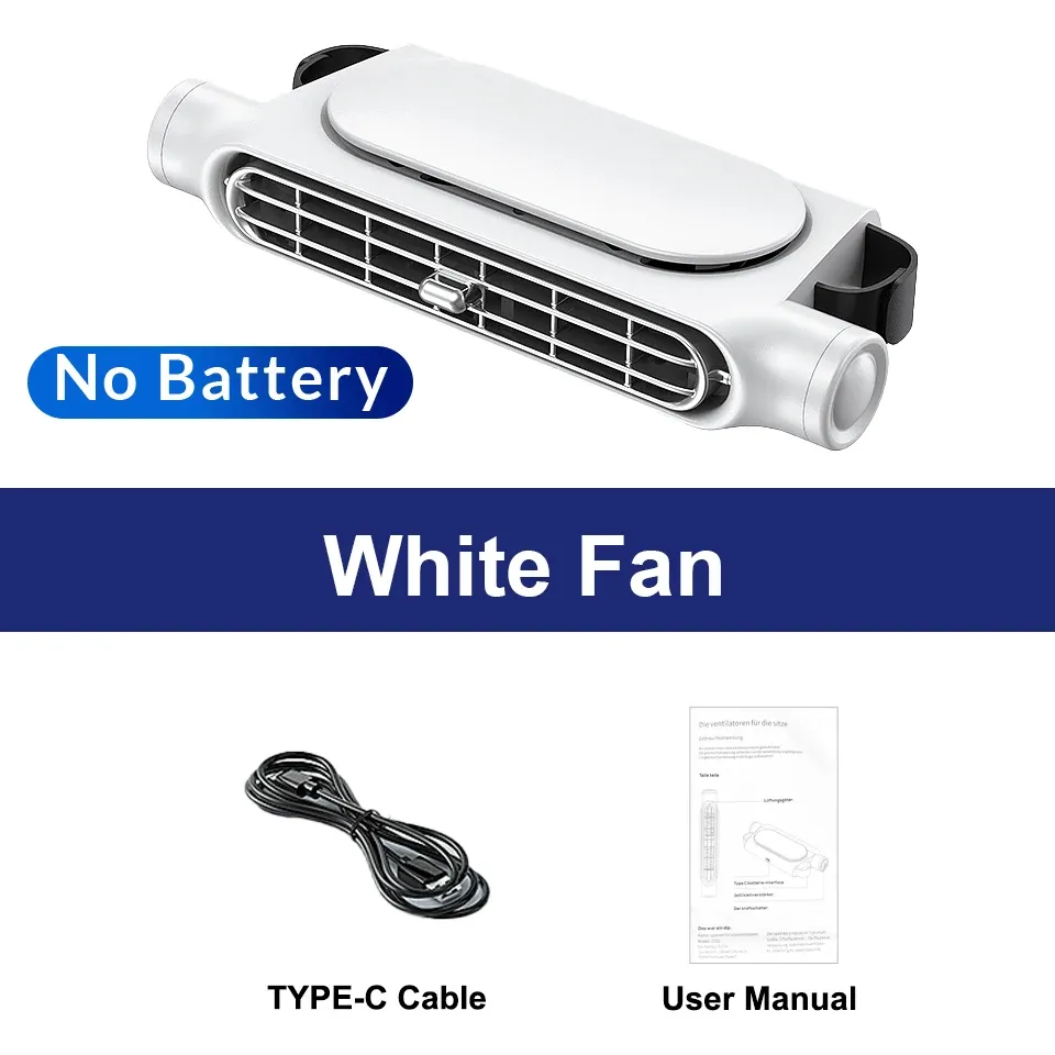 Ventilateur de refroidissement pour siège de voiture à 3 vitesses, USB 5 V, fixation sur appui-tête, pour sièges avant et arrière 9