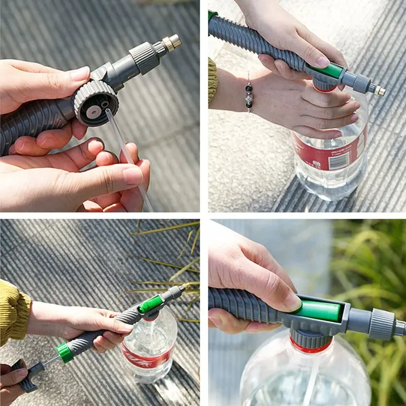 Pulvérisateur de jardinage à haute pression, bouteille à pompe manuelle, tête de pulvérisation réglable 5