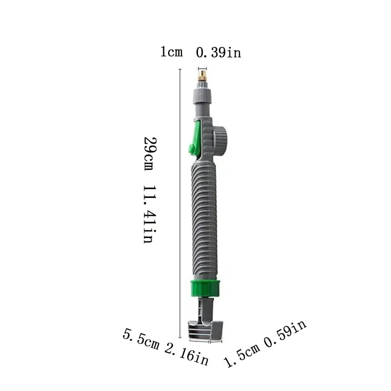 Pulvérisateur de jardinage à haute pression, bouteille à pompe manuelle, tête de pulvérisation réglable 6