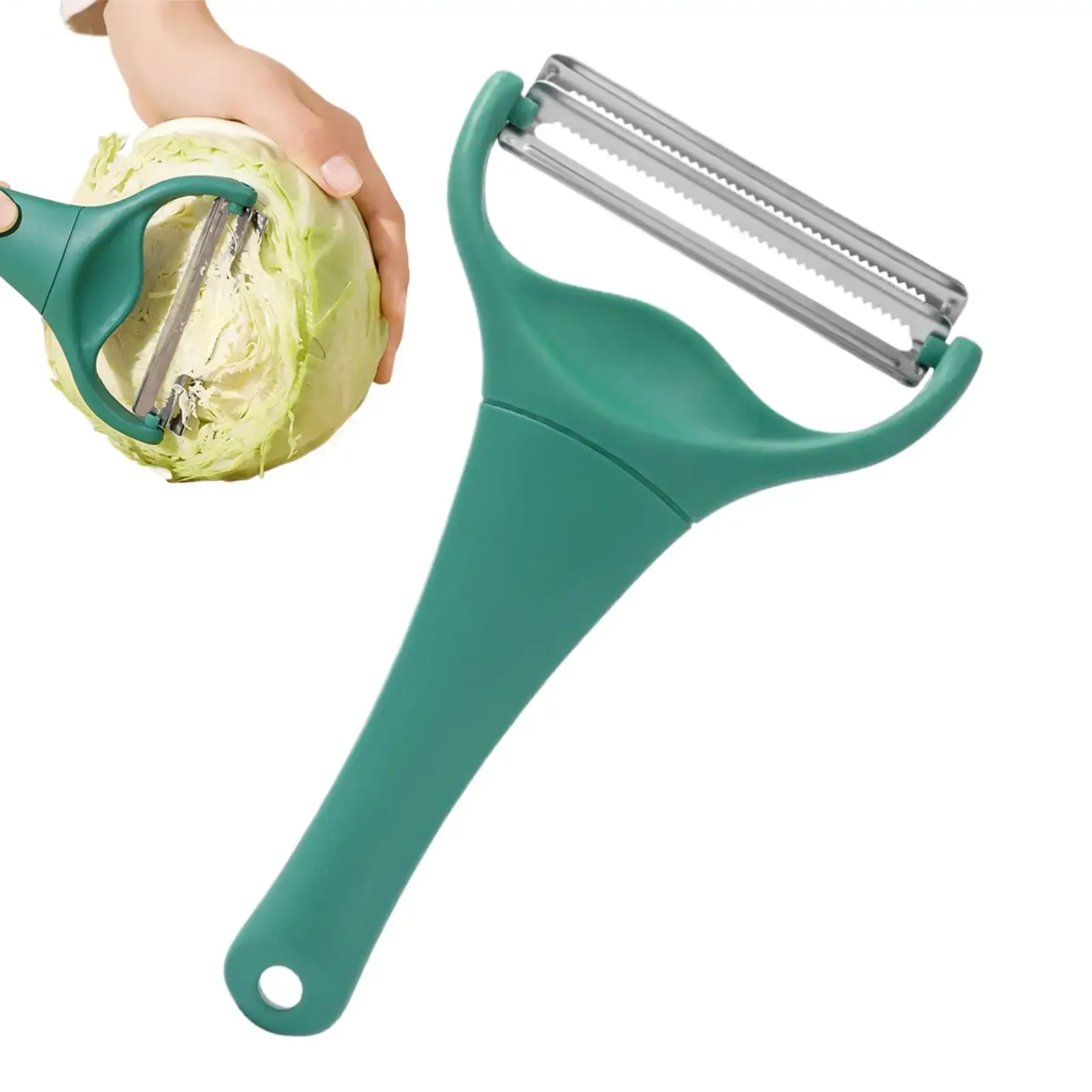 Trancheuse à chou multifonction en acier inoxydable, broyeur portatif et éplucheur à double tête pour légumes et concombres