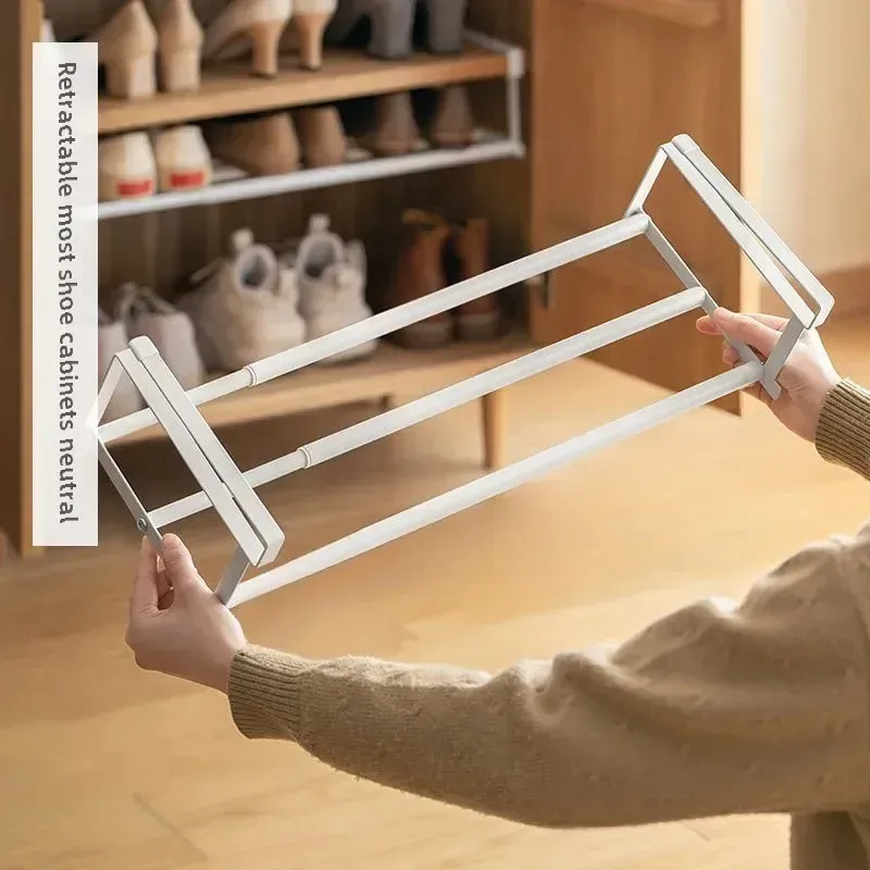 Étagère à chaussures réglable, mise en situation