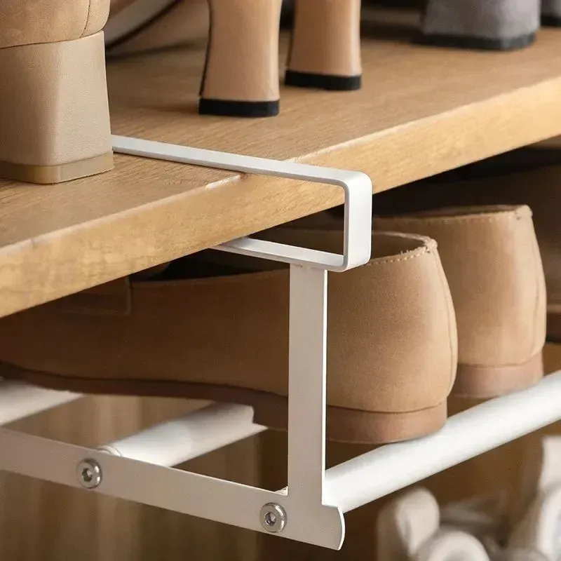 Étagère à chaussures réglable, panier suspendu