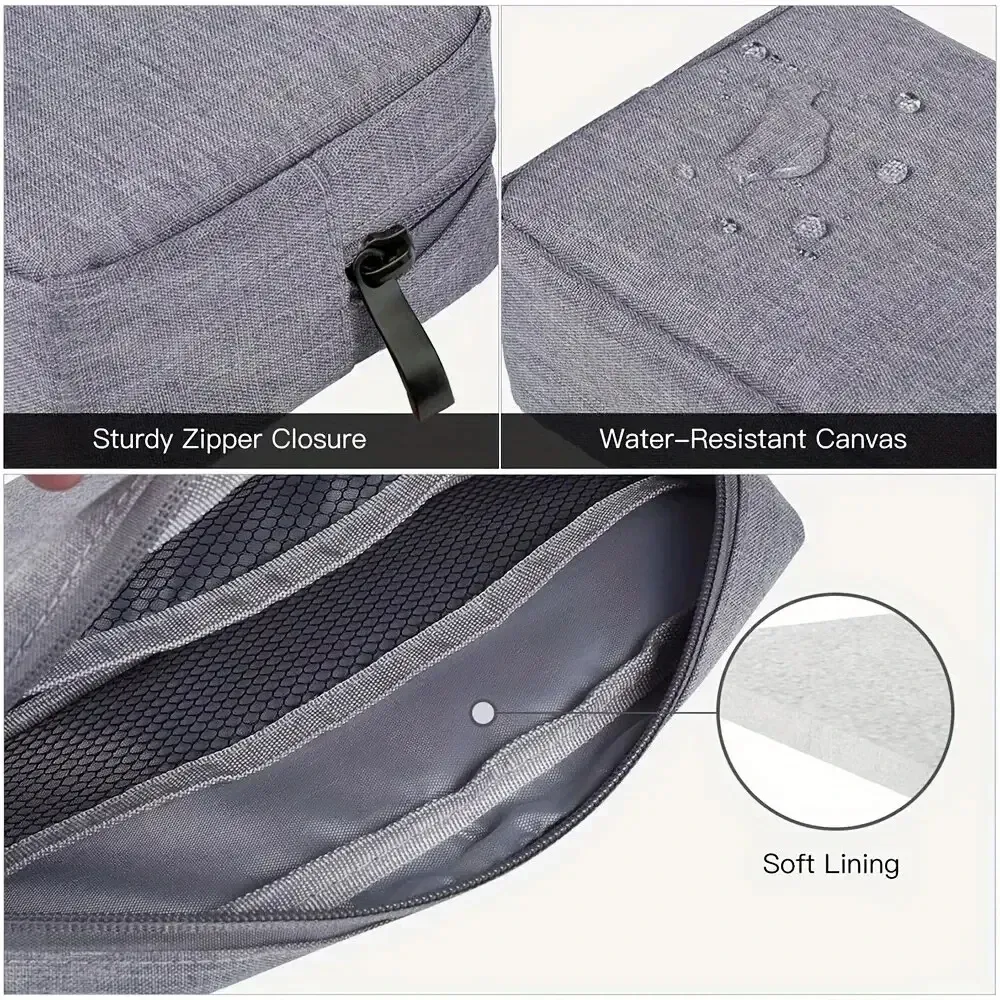 Pochette de voyage essentielle, organisateur pour câbles USB, écouteurs et accessoires électroniques 5