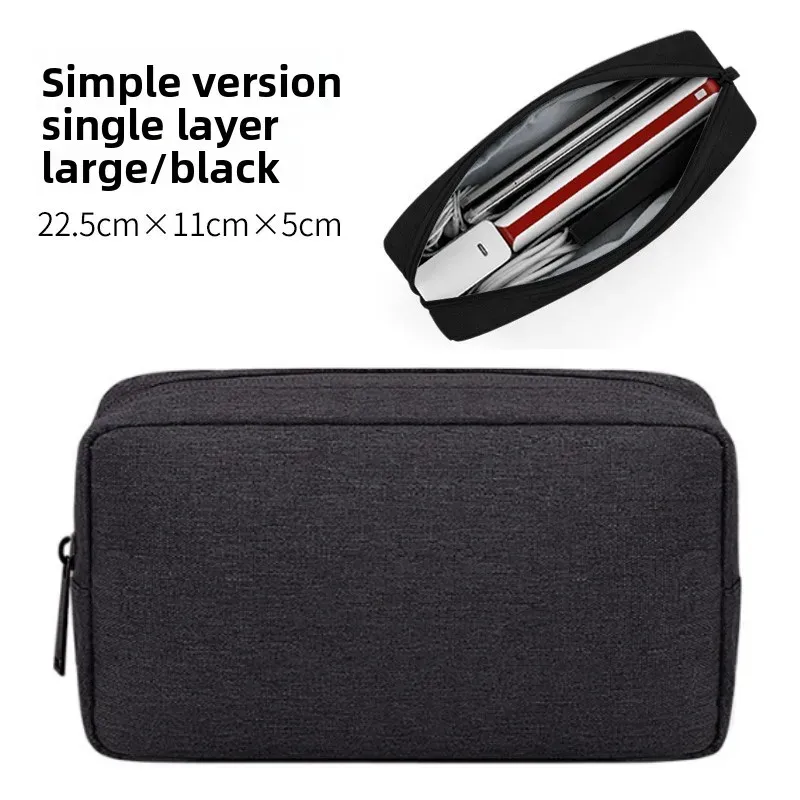 Pochette de voyage essentielle, organisateur pour câbles USB, écouteurs et accessoires électroniques 7