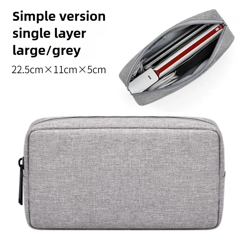 Pochette de voyage essentielle, organisateur pour câbles USB, écouteurs et accessoires électroniques 9