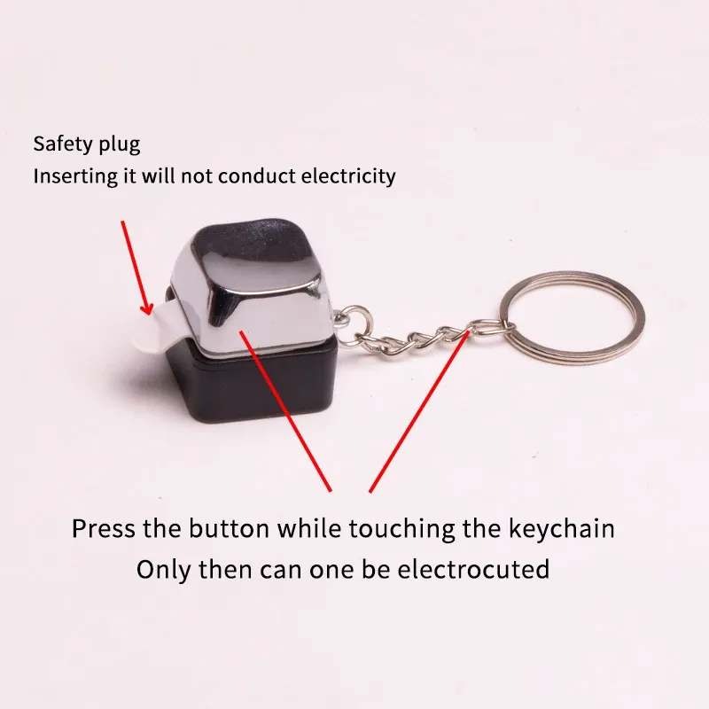 Porte-clés à choc électrique, détail des finitions