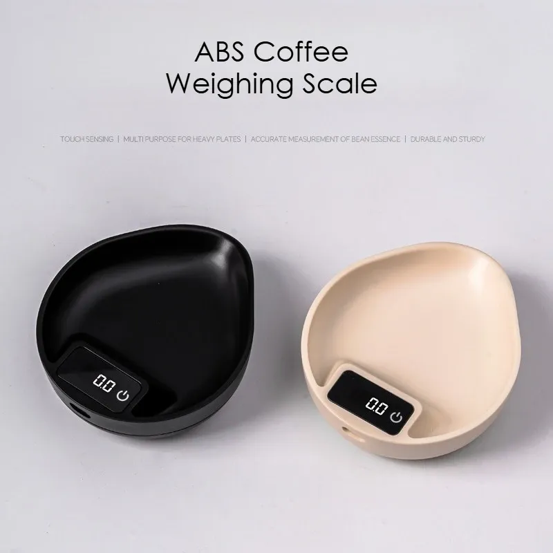 Balance à café numérique de précision 0,1 g, balance de dosage pour espresso avec plateau, portable, idéale pour la cuisine et les voyages en plein air 2
