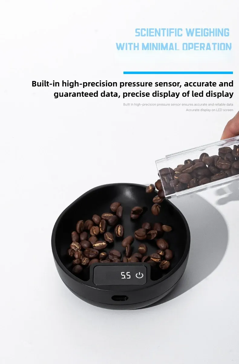 Balance de brassage espresso avec plaque de haricots